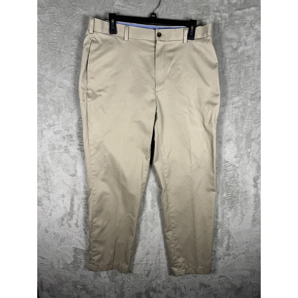 Brooks Brothers Pants Mens 34x32 Beige Clark Lightweight Advantage Chino Classic